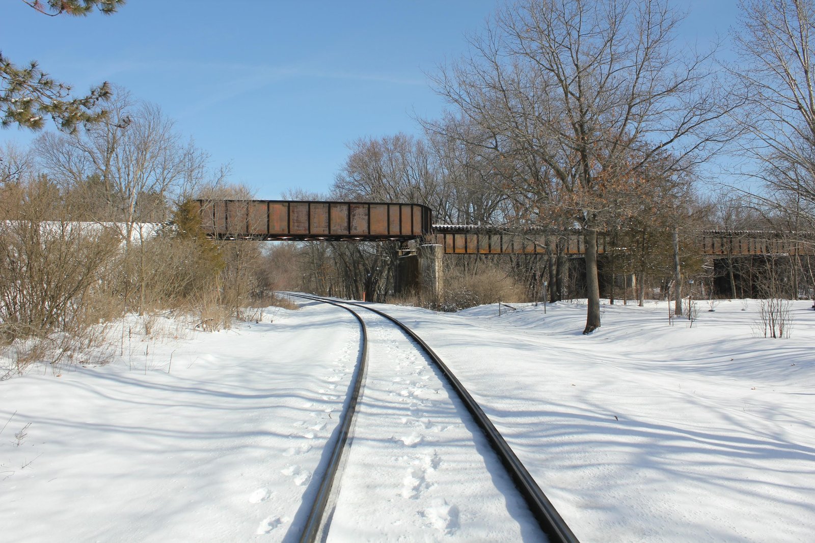 Looking north towards west end